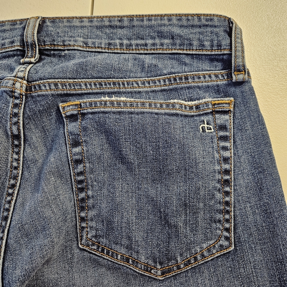 Rag & Bone Dre Low Rise Slim Boyfriend Cropped Jeans Julienne Wash 27 - Picture 13 of 13